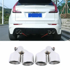 2019-2021 For Cadillac XT4 Chrome S.Steel Rear Tail Exhaust Muffler Tip Pipe 2P - Bild 1 von 7