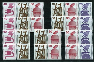 Berlin ZD postfrisch W 51 - W 60 , 52, 53, 54, 55, 56, 57, 58, 59 Zusammendrucke - Picture 1 of 3