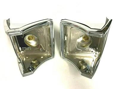 1967 67 Chevy El Camino lanterna traseira moldura lente 2 peças lado direito e esquerdo - Imagem 1 de 2