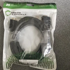 Micro Connect SVGA HD15 5m M-M Black Double Shielded 1900x1200, MONGG5B - Picture 1 of 2
