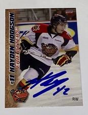 Hayden Hodgson SIGNED 2012-13 Erie Otters OHL RC Card Auto Philadelphia Flyers