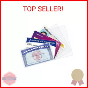 6 Pack Social Security Card Protector Sleeves/New Medicare Card Protector Sleeve - Picture 1 of 2