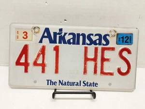 Arkansas License Plate - Expired 2012 The Natural State - 441 HES - Picture 1 of 2