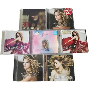 Taylor Swift CDs Bulk Lover Speak Now Deluxe Fearless Platinum Edition Music x7 - Picture 1 of 24