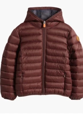 Chaqueta acolchada de nailon con capucha Donny SAVE THE DUCK para niños, talla 6 Foto 1 de 3