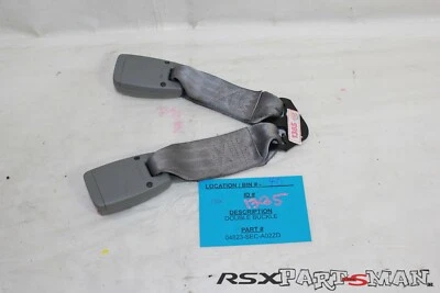 0405 06 07 08 ACURA TSX CENTRO MEDIO DOBLE CINTURÓN DE SEGURIDAD HEBILLA GRIS 04823-SEC-A02 Foto 1 de 3