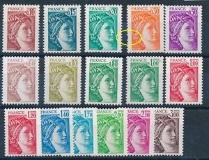 1965/1979** sans phosphore signés manque 1 dent au 30cts ref KLM 430 - Picture 1 of 1