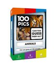 100 PICS Animals Travel Game - Family Flash Cards, Pocket Puzzles For Kids And