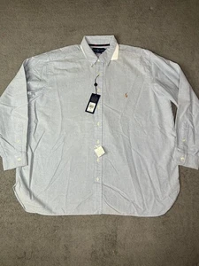 Ralph Lauren Freizeit Button-Down Hemd Herren Hellblau 2XB Classic Fit Neu mit Etikett - Bild 1 von 6