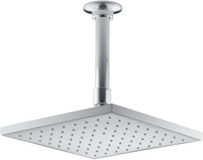 KOHLER 45200-CP Contemporary Square Rainhead  2.0 GPM, 8-Inch, Polished Chrome - Image 1 of 4