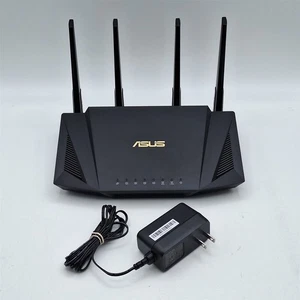 ASUS RT-AX3000 Dual Band WiFi Router, WiFi 6, 802.11ax, Internet Security - Picture 1 of 5
