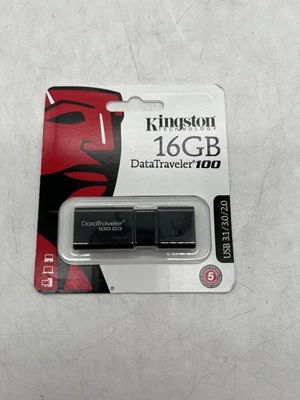 New Sealed Kingston USB 3.0 DataTraveler DT1003G 16GB USB Flash Drive Free S/H - Image 1 of 4