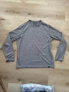 Patagonia Capilene Cool Daily Gray Performance 50+ UPF Long Sleeve Shirt M - Picture 1 of 8
