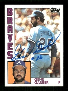 1984 Topps 466 Gene Garber signed auto autograph  centered MZ BXCP56 - Picture 1 of 2