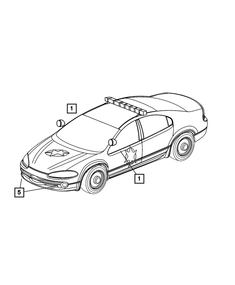 Faro antiniebla derecho Mopar genuino 4574836 Foto 1 de 1