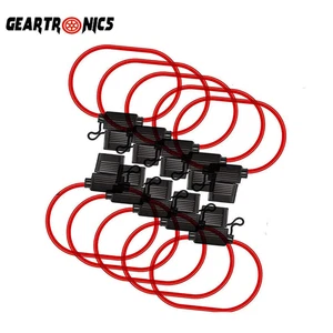 10PCS 12 Gauge ATC 25A In-Line Blade Fuse Holder 12 AWG Wire Copper Protection- - Picture 1 of 12