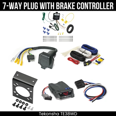 Tekonsha 7 路拖车布线 + 制动控制适用于 24-25 马自达 CX-90 2025 CX-70 — 第 1/4 张图片