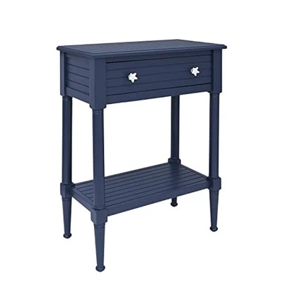 Linon Seaboard Accent Table Navy - Image 1 of 3