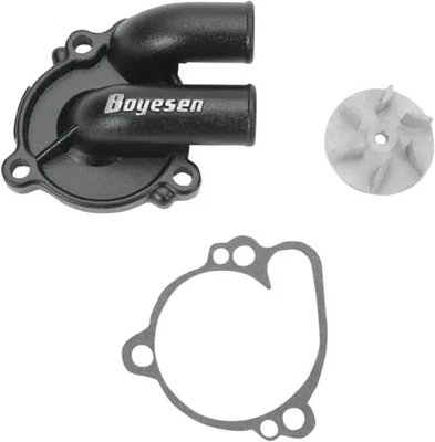 Impulsor de cubierta de bomba de agua superenfriador negro Boyesen para Suzuki RM100 04-05 Foto 1 de 4