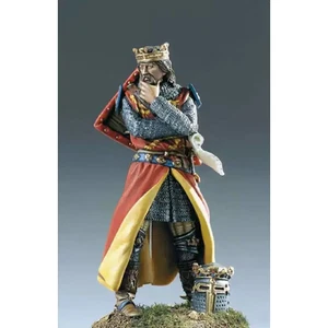 1/32 Resin Model Kit European Medieval Knight King of England Unpainted - Picture 1 of 2