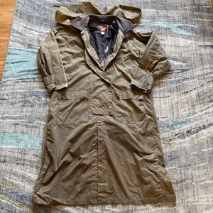 Abrigo largo encerado de piel aceitosa marrón Australian Outback para hombre talla grande - Imagen 1 de 10