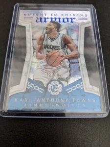 2016-17 Panini Excalibur Knight in Shining Armor Blue /199 Karl Anthony- Towns - Picture 1 of 4