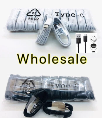 Bulk Lot USB-C Type C  Cable For Samsung S10 S20 Fast Charger Charging Cord - Image 1 of 4