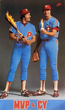 Mike Schmidt Steve Carlton MVP & CY Original NIKE VINTAGE POSTER 22”x36” - NEW