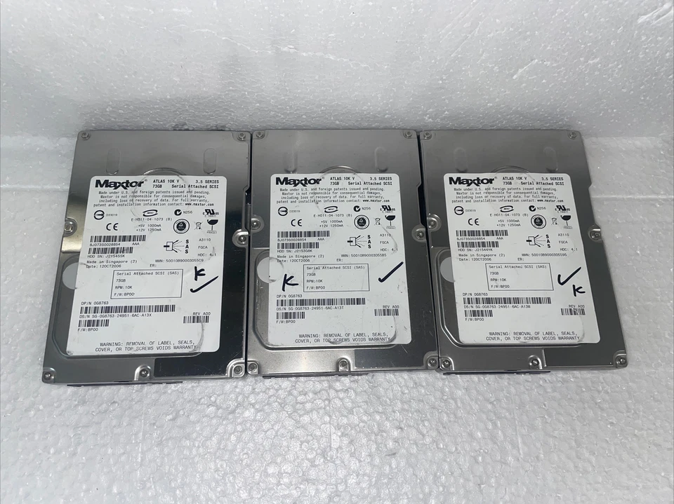 1 x Maxtor 0G8763 73GB ATLAS 10K V SAS Internal Hard Drive - Image 1 of 4