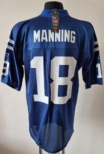 NFL Indianapolis Colts Football Reebok Jersey #18 Peyton Manning size Large - Picture 1 of 8