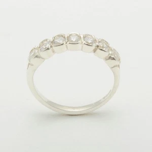 925 Sterling Silber Zirkonia Damen Eternity Ring - Größen 4 bis 12 - Bild 1 von 5