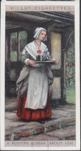 No.24 A PURITAN WOMEN 1640 English Period Costumes W.D.& H.D. Wills 1929 - Picture 1 of 1