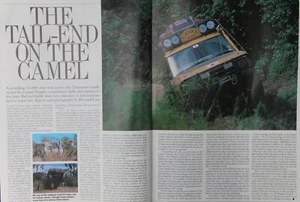 Original 1991 Autocar extract Driving Report CAMEL TROPHY & the TANZANIAN Jungle - Picture 1 of 1