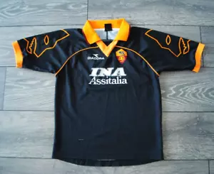 MAGLIA MAGLIA CALCIO AS ROMA ITALIA 1999 2000 RETRO VINTAGE TERZA TAGLIA UOMO XS - Foto 1 di 11