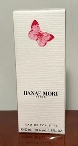 New/Sealed Vintage HANAE MORI Pink Butterfly Eau de Toilette Spray 1.7 oz/50mL - Picture 1 of 4