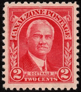 Canal Zone Stamp Scott # 106 Mint NH VF - 2 Cents Carmine Rose Goethals Issue - Picture 1 of 1