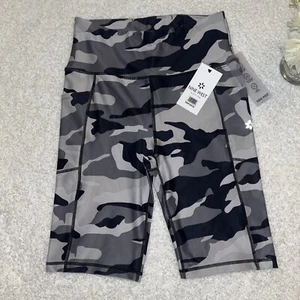 Nine West Activewear Shorts SZ M CAMO Gym Yoga Workout MSRP $50 - Picture 1 of 5