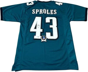 DARREN SPROLES SIGNED CUSTOM PHILADELPHIA EAGLES JERSEY BECKETT BAS COA BM223848 - Picture 1 of 4