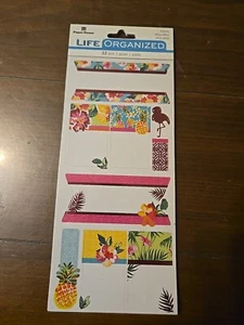 Paper House TROPICAL FLAMINGO Labels 🏷 Tags Scrapbooking Stickers  - Picture 1 of 1