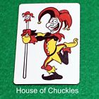 Joker Cartoon, Red Bicycle Gaff Playing Card, Custom Printed