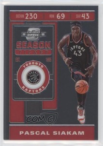 2019-20 Panini Contenders Optic Season Ticket Pascal Siakam #97
