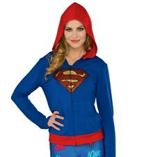DC Comics Supergirl Classic Zip Fitted Hoodie Adult M/L