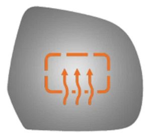 Fits Nissan Leaf 2013-2017 Passenger Side Heated Replacement Mirror Glass - Bild 1 von 1