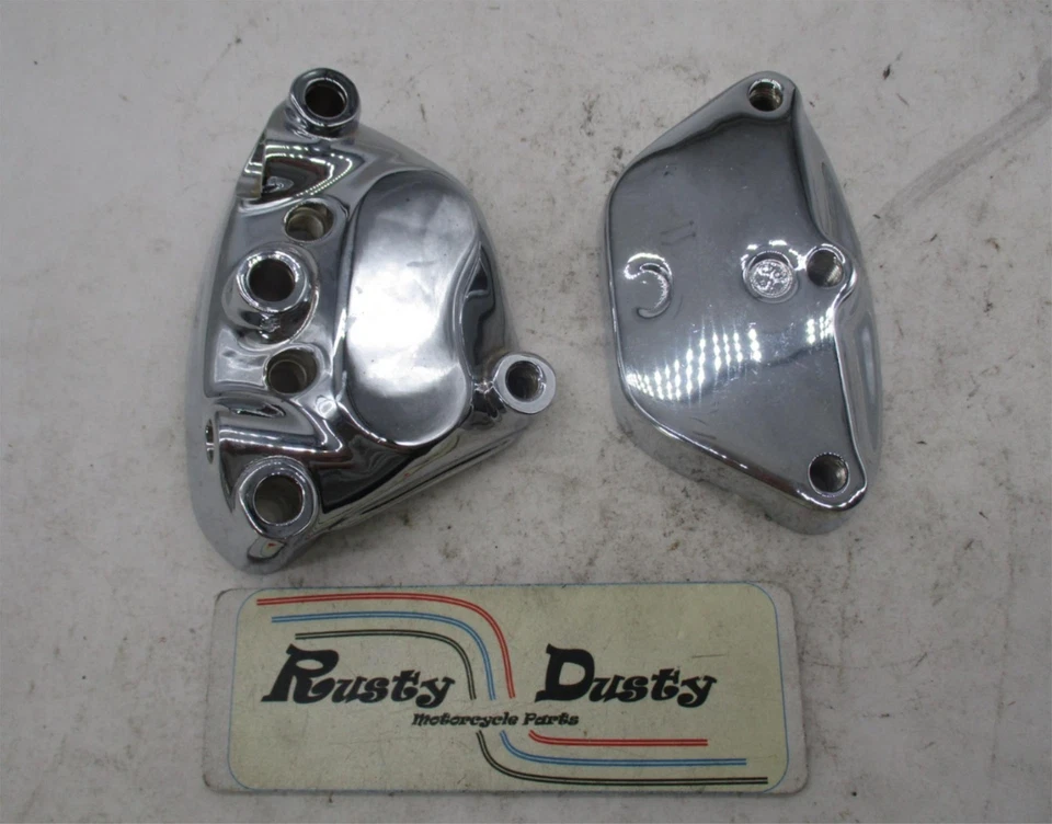 Harley Davidson Dyna FXD Softail FXST Chrome Left Front Brake Caliper 44046-00 - Image 1 of 4