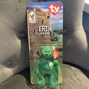 Ty Teenie Beanie Babies Erin The Bear McDonalds Ireland Collection Boxed - Picture 1 of 4