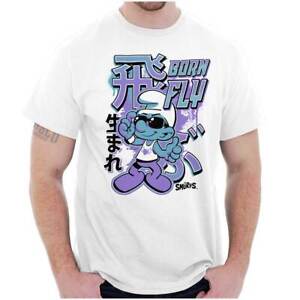 The Smurfs Cool Kanji Born Fly Graphic T Shirt Men or Women