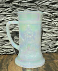 Vintage Federal Glass Milk Glass & Moonglow Iridescent Beer Mug Coffee Mug