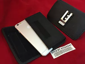 HORIZONTALES ROBUSTES NYLON HOLSTER GÜRTELCLIP SCHWARZ ETUI HÜLLE FÜR IPHONE X XS - Bild 1 von 11