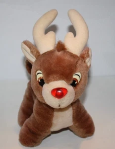 Applause Rudolph Red Nosed Reindeer 8" Plush Stuffed Xmas 30305 Soft Toy 1993 - Picture 1 of 17