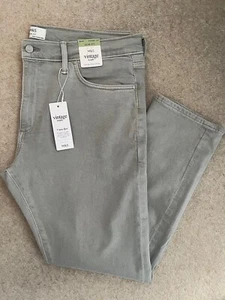 M&S MENS LIGHT GREY VINTAGE WASH SLIM FIT JEANS Waist 40” Leg 29” Bnwt - Picture 1 of 9